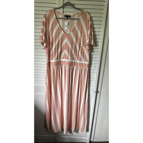 chinese dress ladies Lorena Striped Linen Maxi Dress main image 0